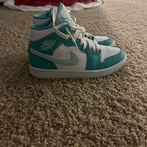 marine green air jordans